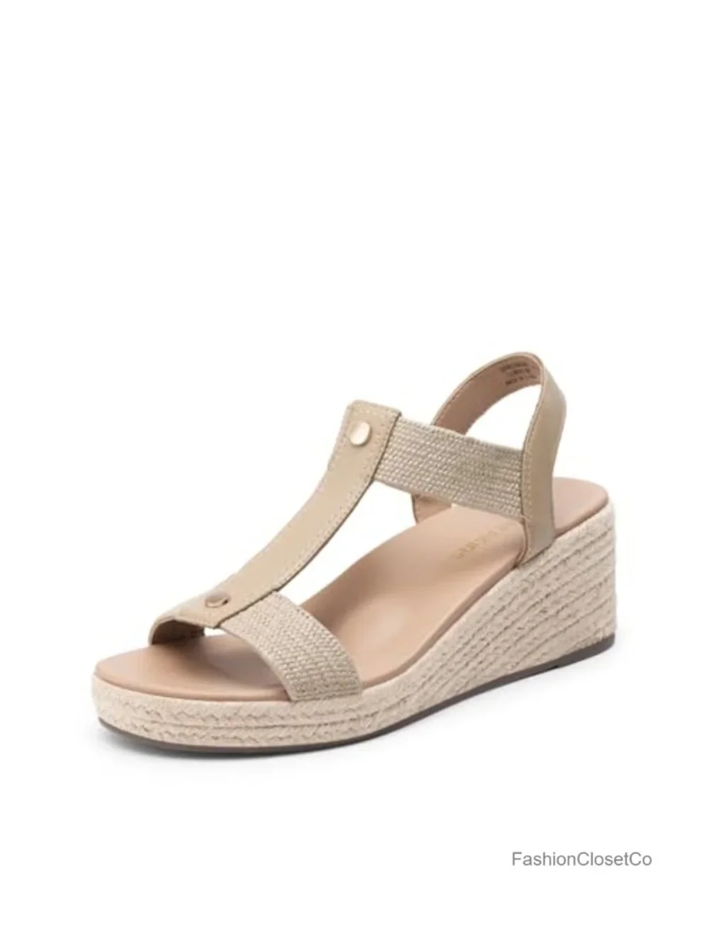 Womens Espadrilles Platform Wedge Sandals Arch Support Slip-Resistant TPR